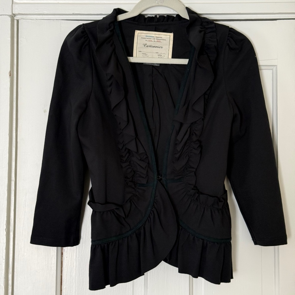Anthropologie Cartonnier Ruffled Blazer - Size S